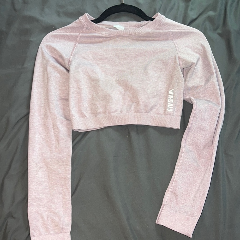 Gymshark Adapt Marl
Seamless Long Sleeve
Crop Top - Light Purple